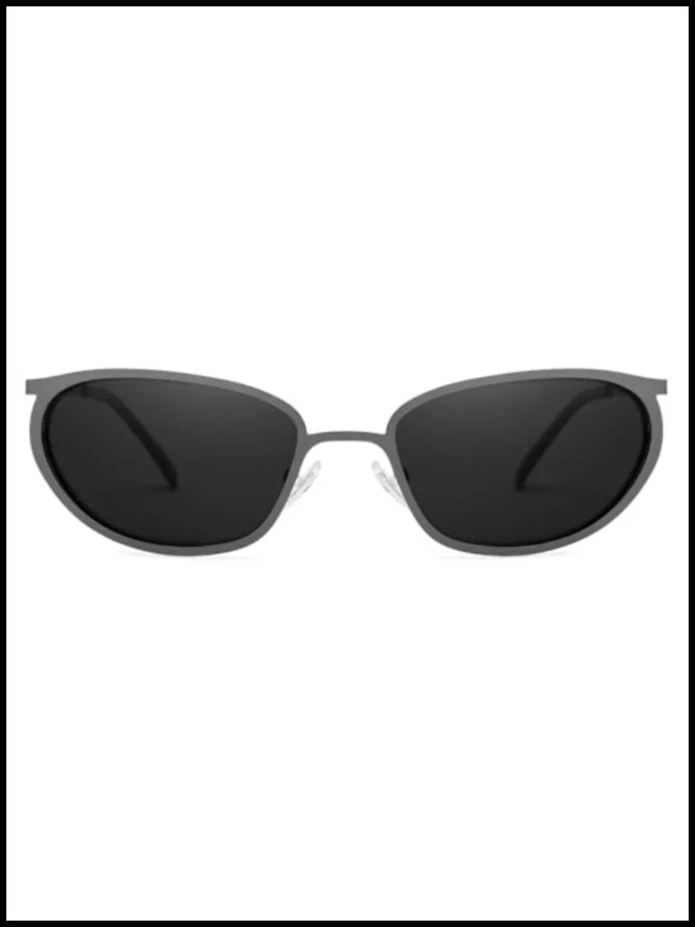 Polarized UV400 Metal Frame Sunglasses Y2K Sci-Fi Cosplay